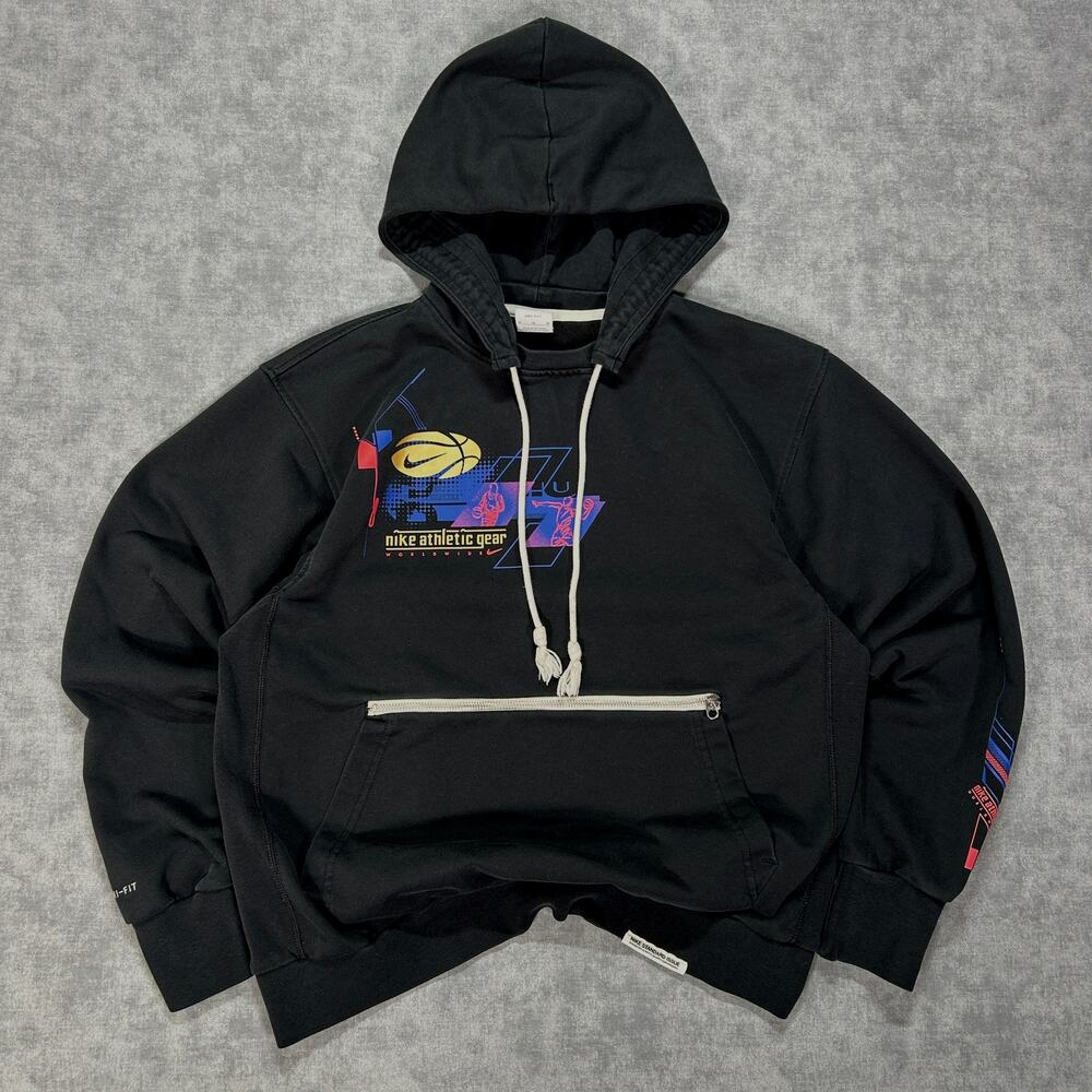Nike Standard Issue Athletic Gear streetwear athleisure graphic hoodie mens M